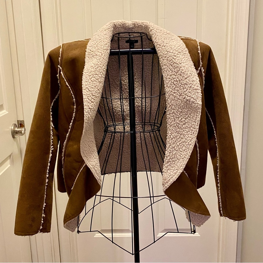 Apt. 9 Brown Sherpa Jacket, size S